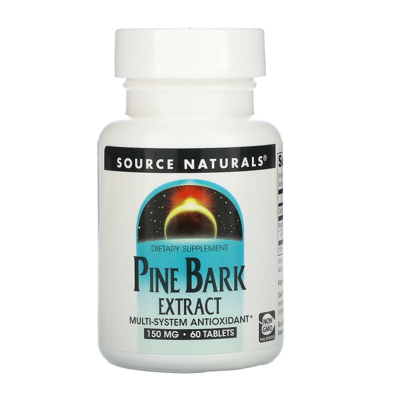 Source Naturals, Экстракт сосновой коры, 60 таблеток