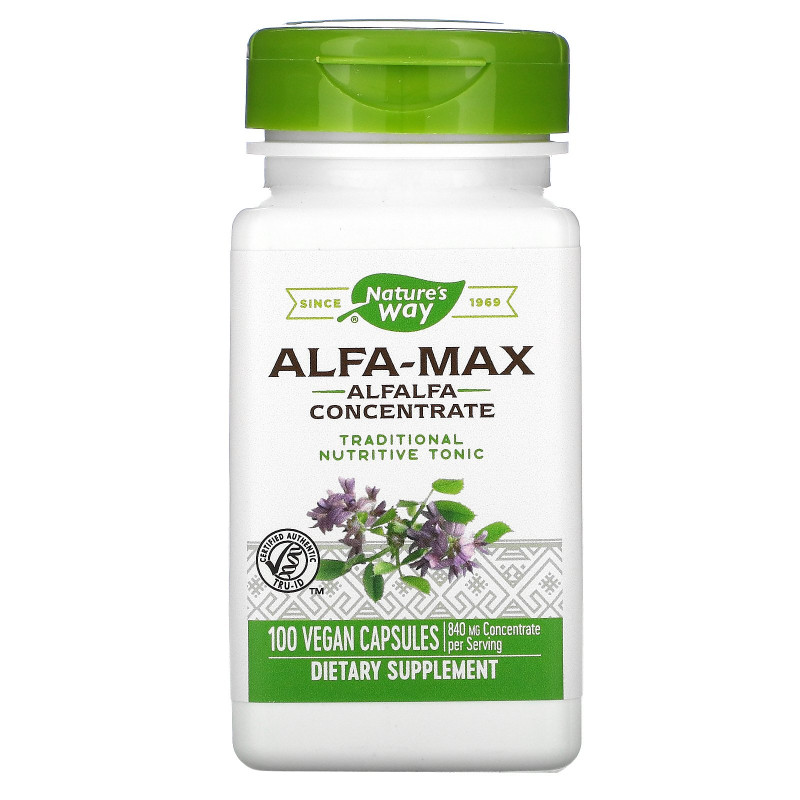 Nature's Way, Alfa-Max,  концентрация 10X, 100 капсул