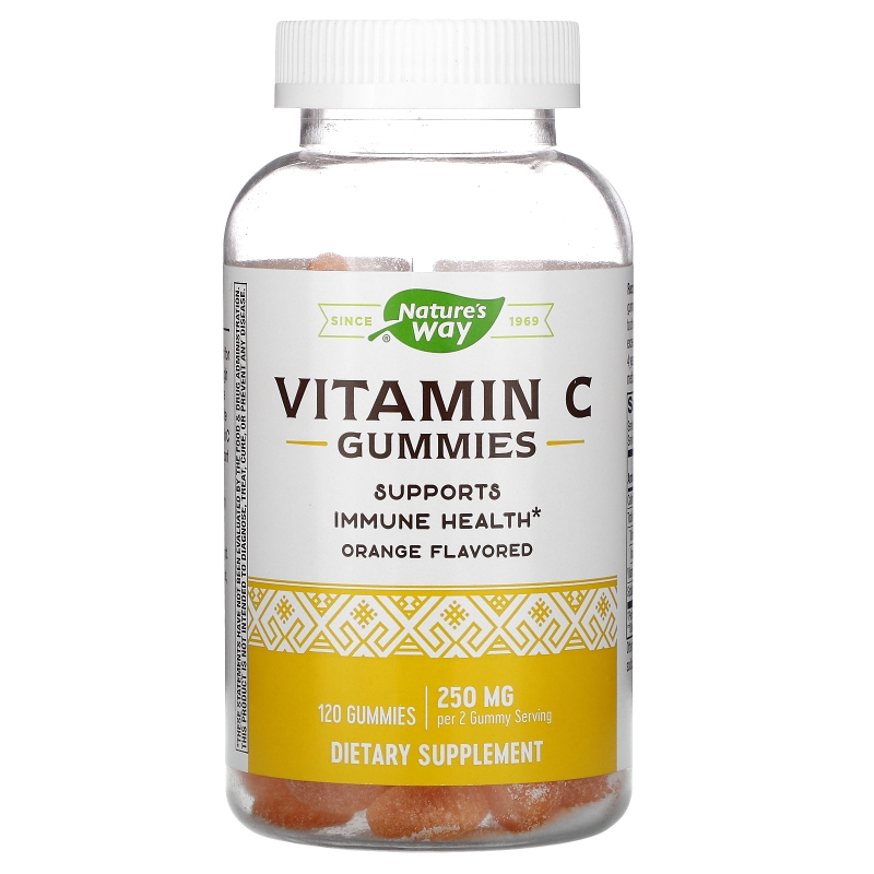 Nature's Way, Vitamin C Gummies, Orange, 250 mg, 120 Gummies