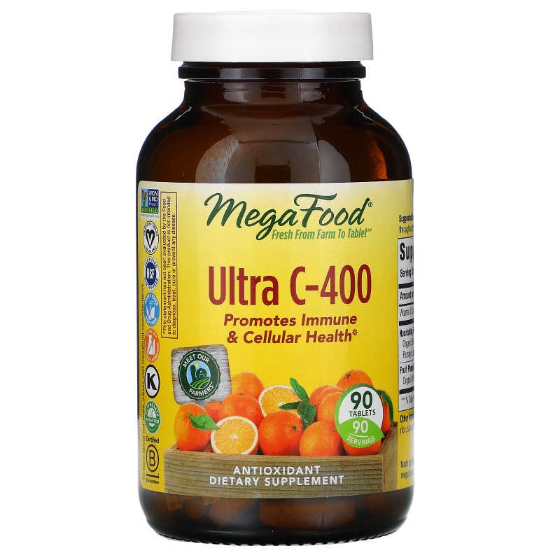 MegaFood, Ultra C-400, 90 Tablets