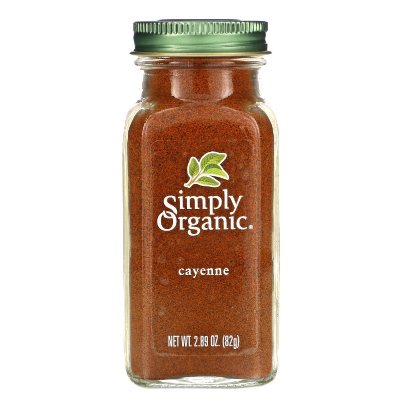 Simply Organic, Кайенский перец, 2.89 унций (82 г)