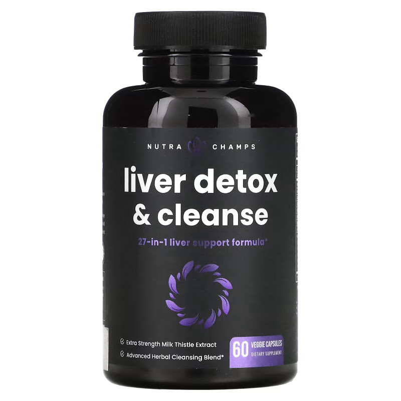 NutraChamps, Liver Detox & Cleanse, 60 Veggie Capsules