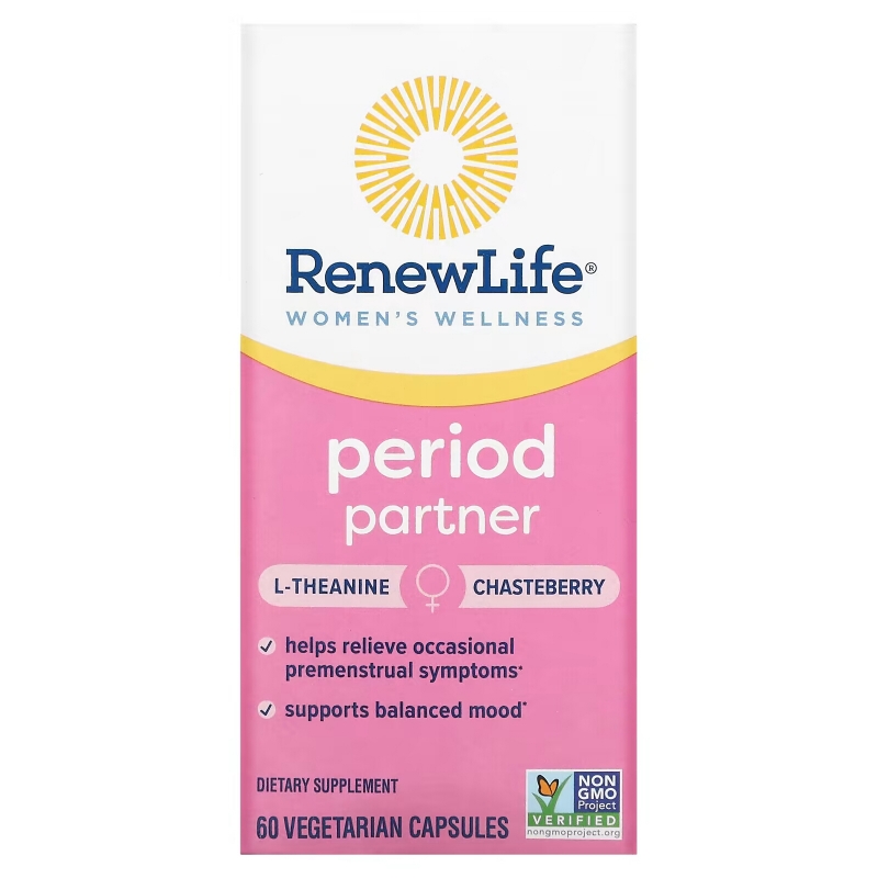 Renew Life, Women's Wellness, Period Partner, 60 Vegetarian Capsules