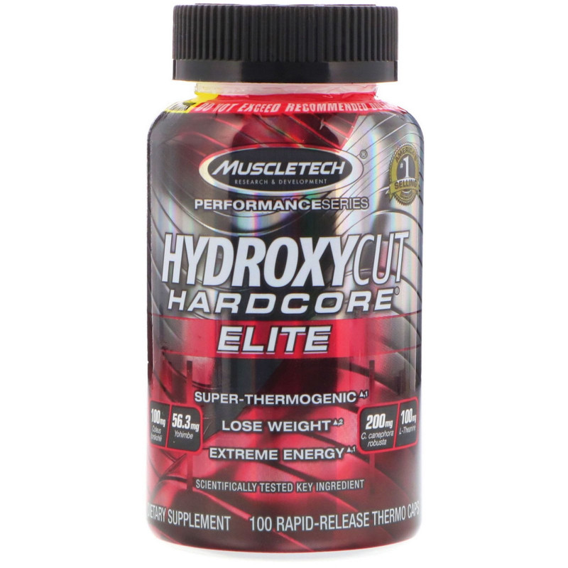 Hydroxycut, Performance Series, Hydroxycut Hardcore, Elite, 100 термокапсул быстрого высвобождения