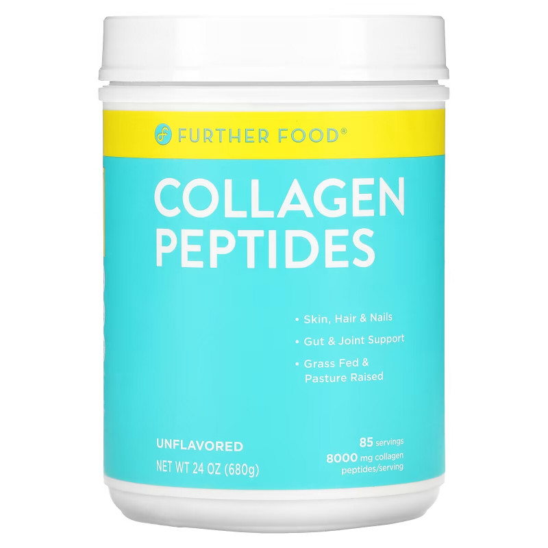 Further Food, Collagen Peptides, Unflavored, 8,000 mg, 24 oz (680 g)