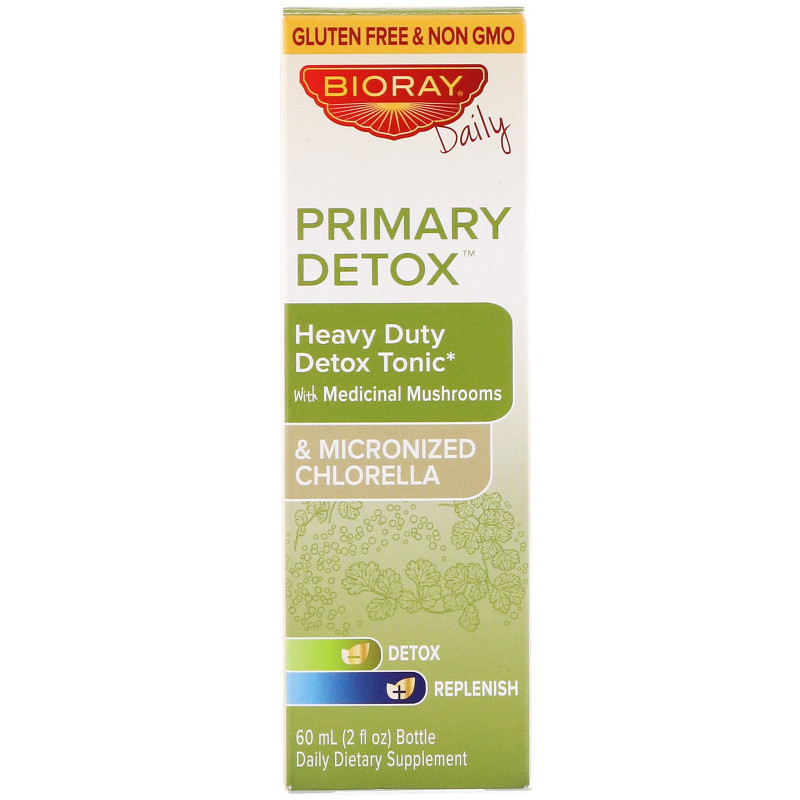 BioRay Inc., Primary Detox, Heavy Duty Detox Tonic, Alcohol Free, 2 fl oz (60 ml)