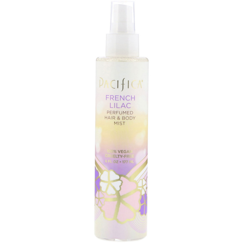 Pacifica, French Lilac Perfumed Hair & Body Mist, 6 fl oz (177 ml)