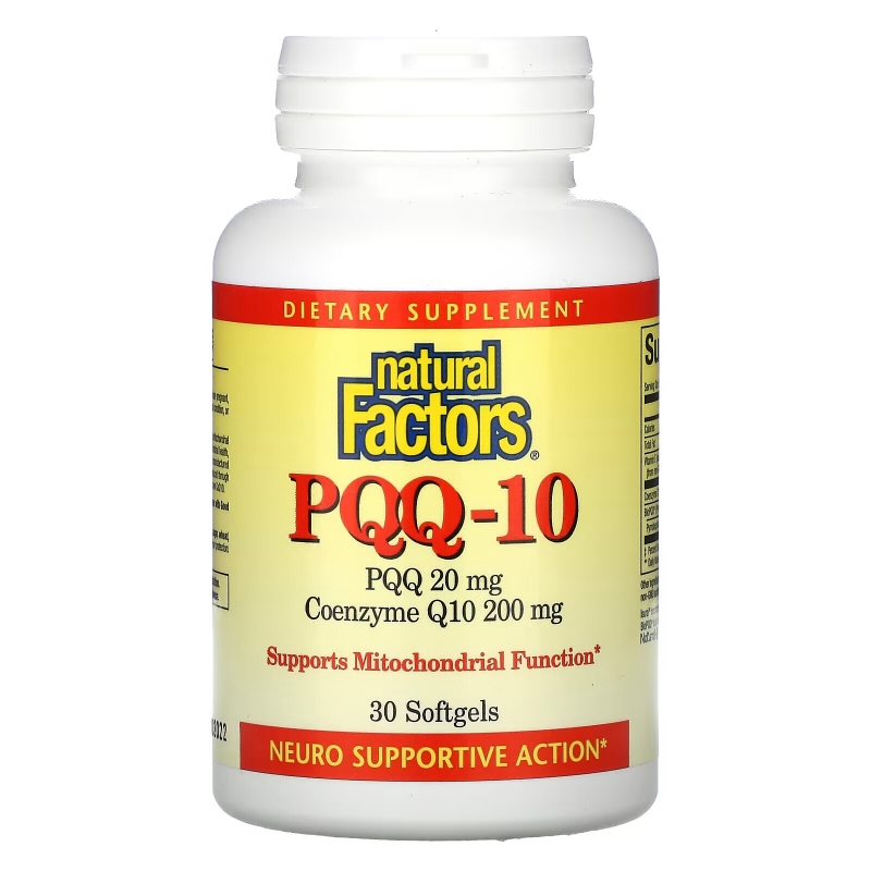 Natural Factors, PQQ-10, PQQ 20 mg, CoQ10 200 mg, 30 Softgels