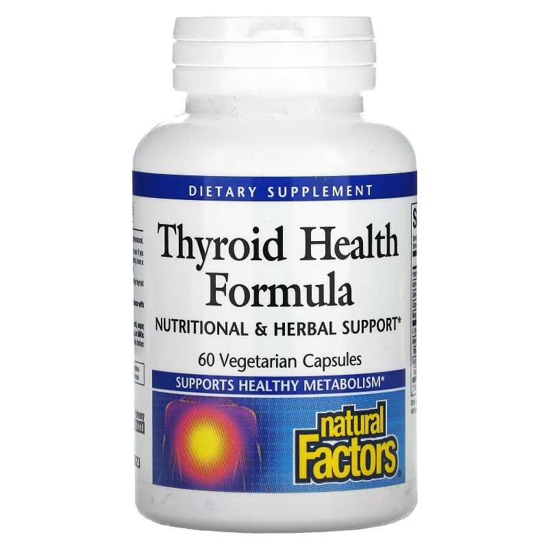 Natural Factors, Thyroid Health Formula, 60 Vegetarian Capsules