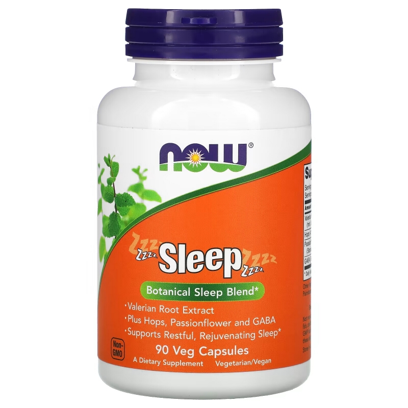 Now Foods Sleep Botanical травяная смесь для сна 90 вегетарианских капсул