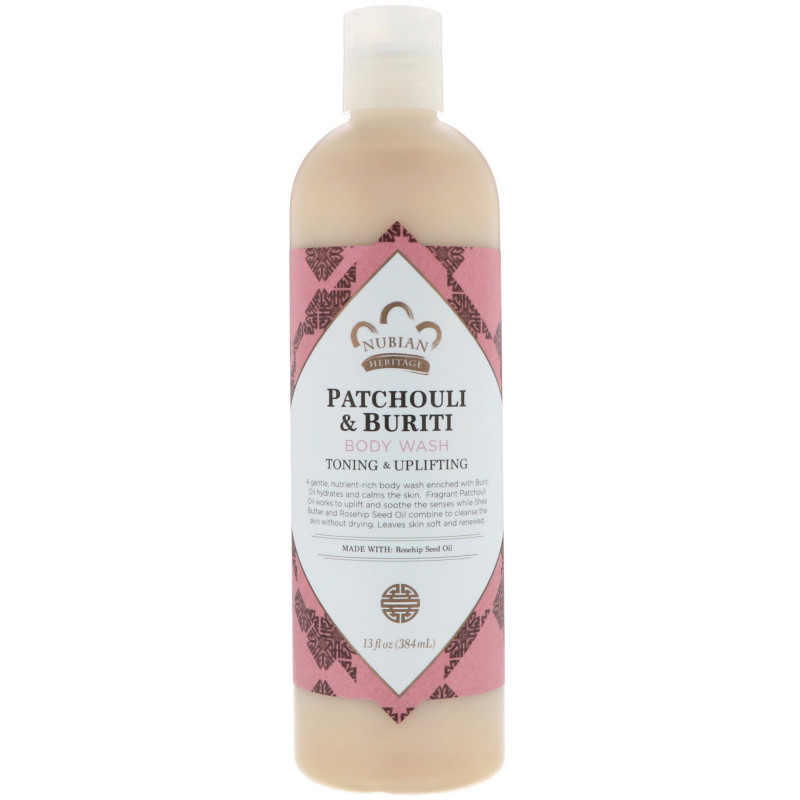 Nubian Heritage Patchouli & Buriti Body Wash 13 fl oz (384 ml)