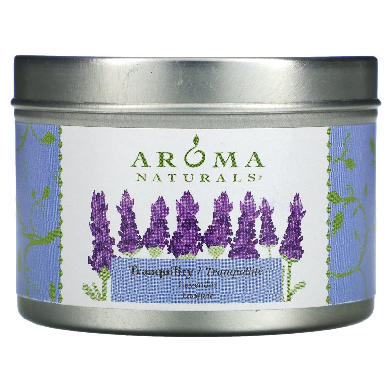 Aroma Naturals Soy VegePure Tranquility Travel Candle Lavender 2.8 oz (79.38 g)