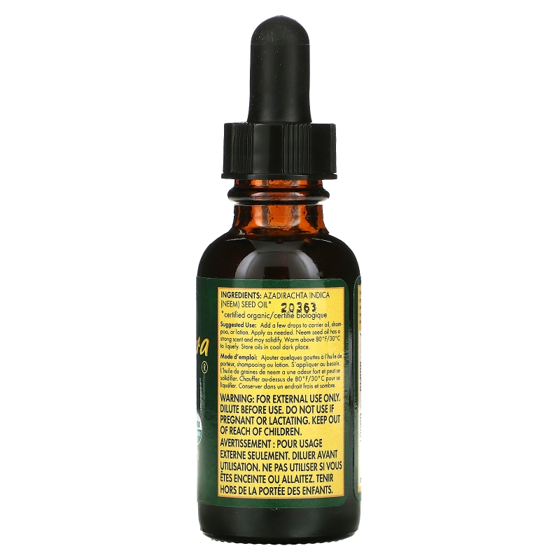 Neemaura Naturals Inc Organic Neem Seed Oil 1 fl oz (30 ml)