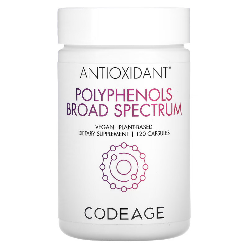 Codeage, Polyphenols Broad Spectrum, 120 Capsules