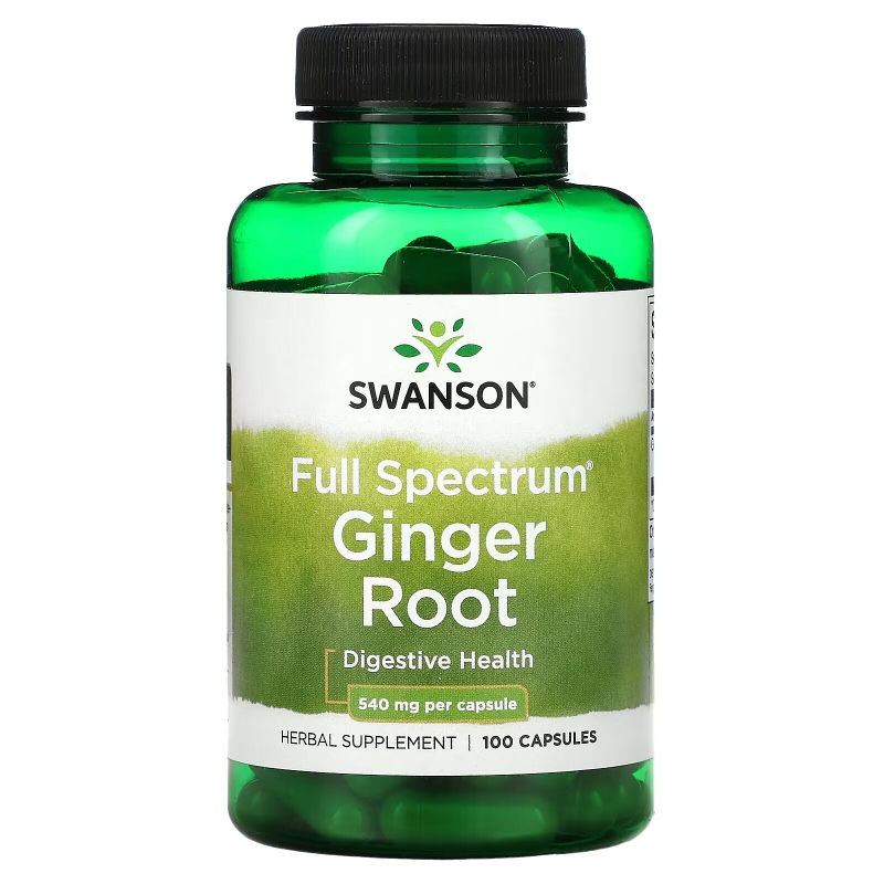 Swanson, Spectrum Ginger Root, 540 mg, 100 Capsules