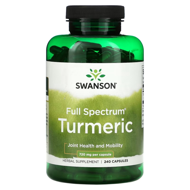 Swanson, Full Spectrum Turmeric, 360 mg, 240 Capsules